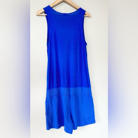 Monrow Drawstring Blue Romper - Picture 5 of 13